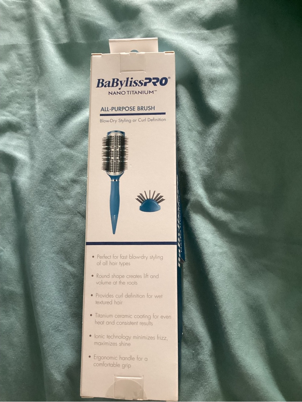 BaByliss Pro Nano Titanium All-Purpose Brush — Teal/Blue - Picture 2 of 2